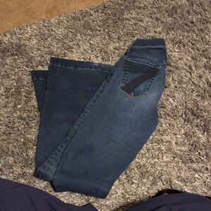 7 For All Mankind Dark Indigo Straight Leg Jeans